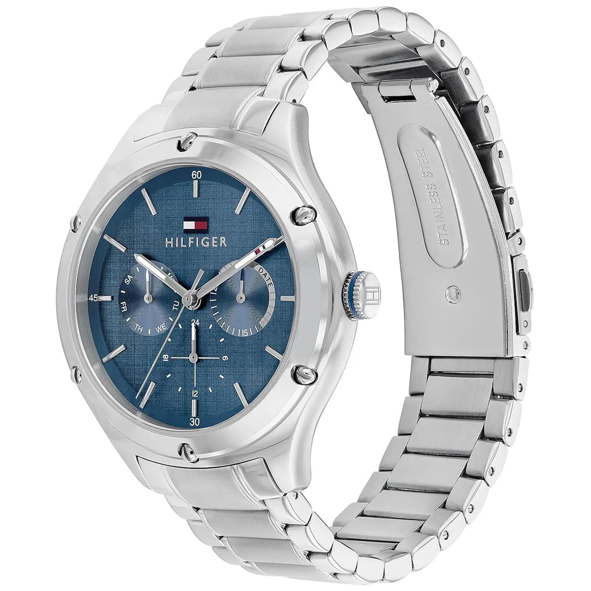 Tommy Hilfiger Lexi 1782657 38mm Women's Multi-Function Watch – Navy Blue & Silver Stainless Steel Bracelet