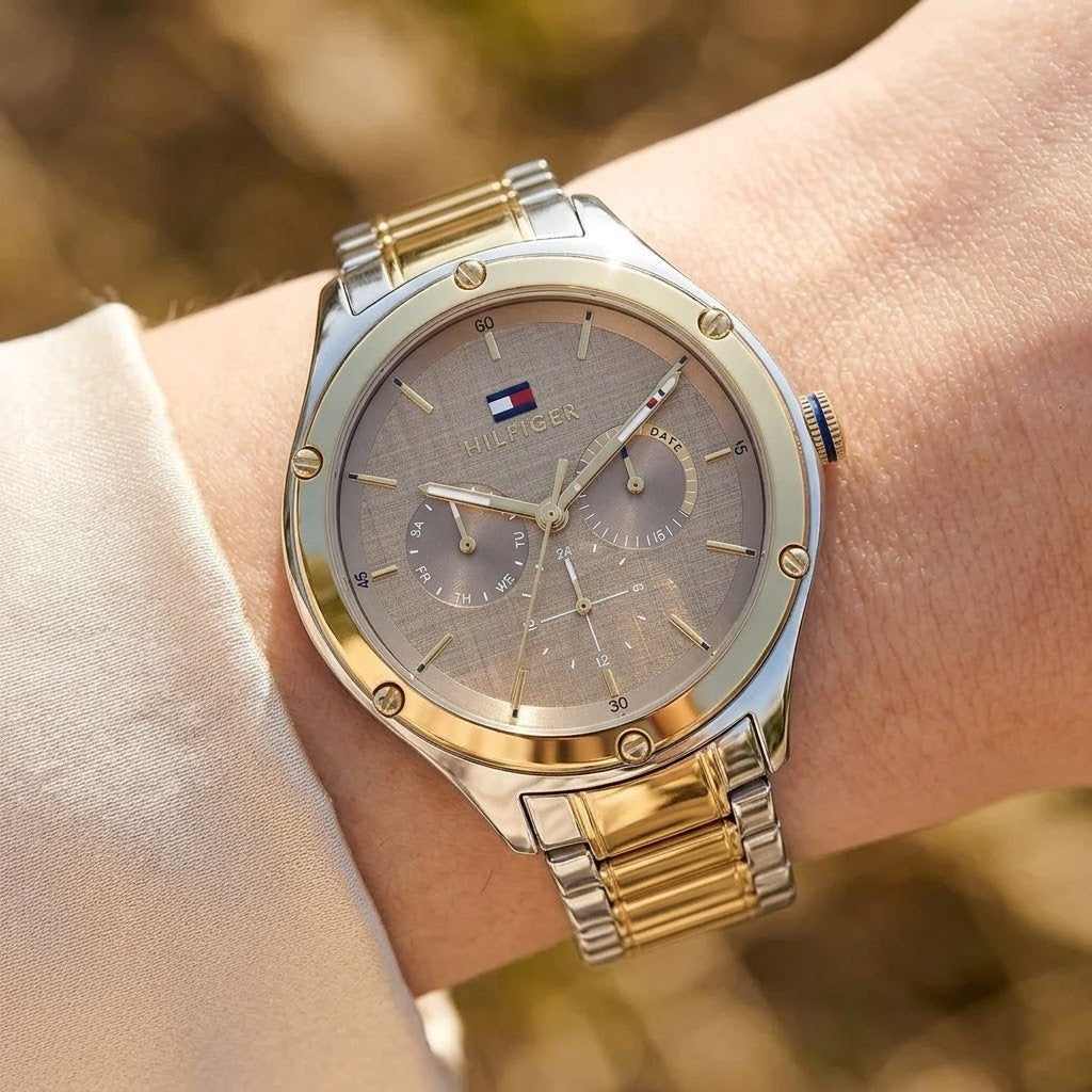 Tommy Hilfiger Lexi 1782658 38mm Women's Multi-Function Watch – Bronze & Two-Tone Stainless Steel Bracelet