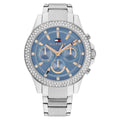 Tommy Hilfiger Lars 1782690 38mm Women's Multi-Function Watch – Light Blue & Silver Stainless Steel Bracelet