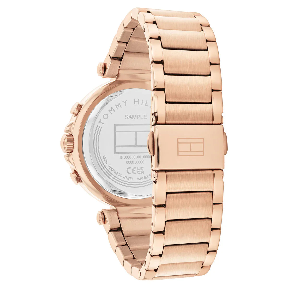 Tommy Hilfiger Lars 1782705 38mm Women's Multi-Function Watch – Rose Gold Sunray & Rose Gold Stainless Steel Bracelet