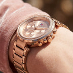 Tommy Hilfiger Lars 1782705 38mm Women's Multi-Function Watch – Rose Gold Sunray & Rose Gold Stainless Steel Bracelet