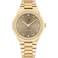 Tommy Hilfiger Piper 1782725 36mm Women's Quartz Watch – Bronze Sunray & Gold Stainless Steel Bracelet