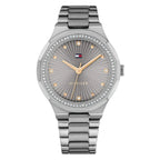 Tommy Hilfiger Piper 1782727 36mm Women's Quartz Watch – Grey Sunray & Silver Stainless Steel Bracelet
