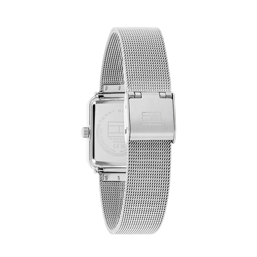 Tommy Hilfiger Tea 1782789 Women's Quartz Watch – Light Blue Sunray & Silver Stainless Steel Mesh Bracelet