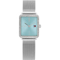 Tommy Hilfiger Tea 1782789 Women's Quartz Watch – Light Blue Sunray & Silver Stainless Steel Mesh Bracelet