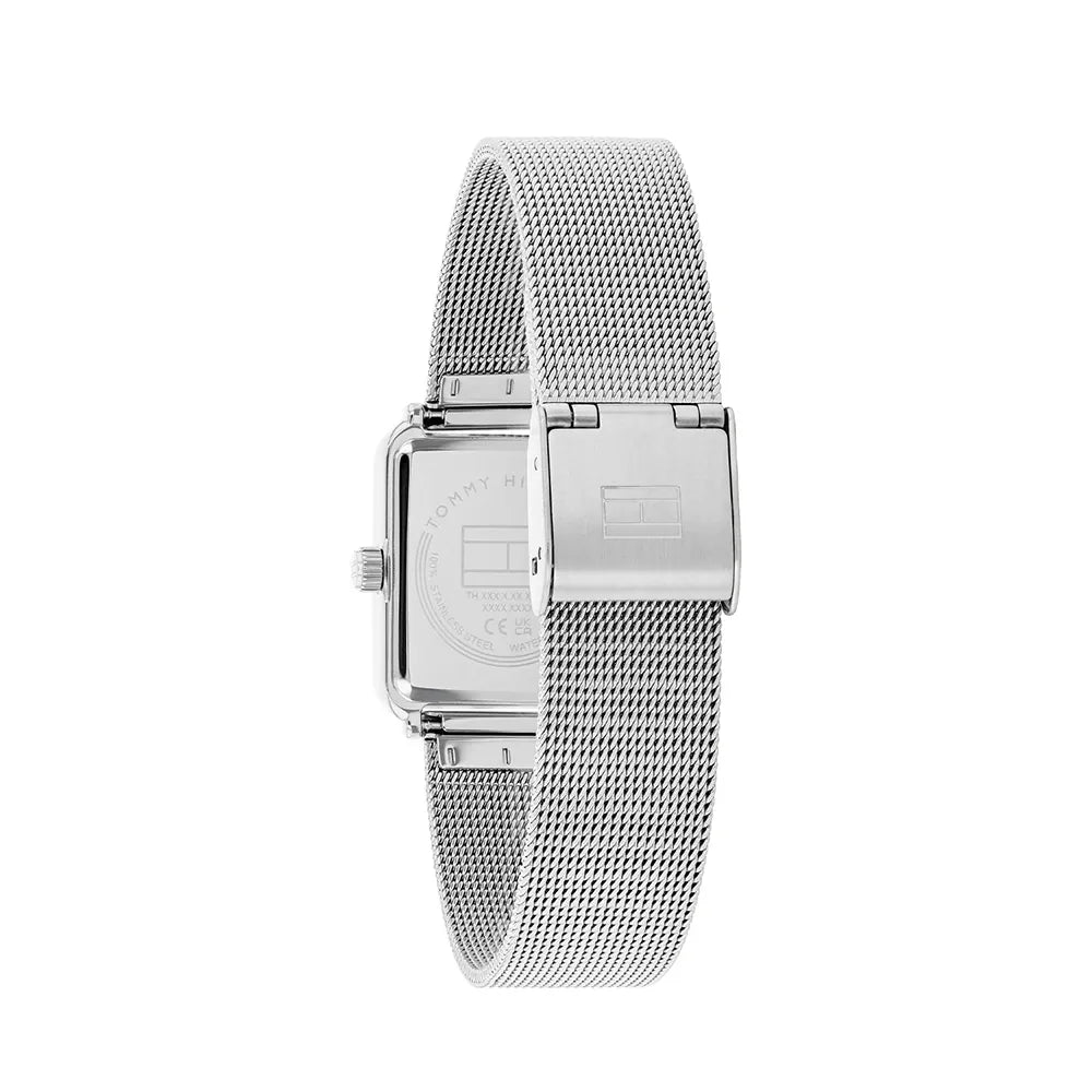 Tommy Hilfiger Tea 1782790 Women's Quartz Watch – Purple Sunray & Silver Stainless Steel Mesh Bracelet
