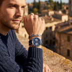 Tommy Hilfiger Decker 1791476 46mm Men's Multi-Function Watch – Blue & Blue Rubber Strap