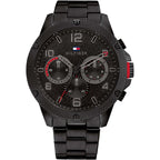 Tommy Hilfiger Blaze 1792030 46mm Men's Multi-Function Watch – Black & Black Stainless Steel Bracelet