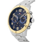 Tommy Hilfiger Blaze 1792031 46mm Men's Multi-Function Watch – Blue & Silver Stainless Steel Bracelet