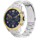 Tommy Hilfiger Blaze 1792031 46mm Men's Multi-Function Watch – Blue & Silver Stainless Steel Bracelet