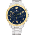 Tommy Hilfiger Blaze 1792031 46mm Men's Multi-Function Watch – Blue & Silver Stainless Steel Bracelet