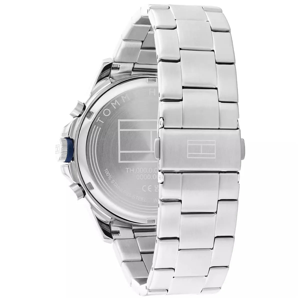 Tommy Hilfiger Blaze 1792031 46mm Men's Multi-Function Watch – Blue & Silver Stainless Steel Bracelet