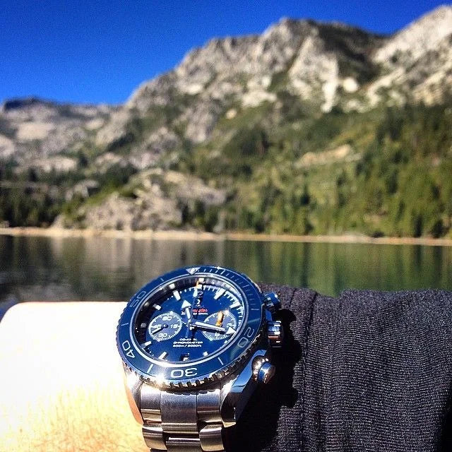 Omega Seamaster 45mm Master Quality Chronograph – Blue Dial, Blue Bezel & Stainless Steel Bracelet
