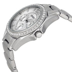 Fossil Riley ES3202 38mm Women’s Watch – Silver Sunray Dial, Stainless Steel Bracelet & Crystal-Set Bezel