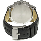 Fossil Grant FS4990 44mm Men’s Chronograph Watch – Blue Dial & Black Genuine Leather Strap