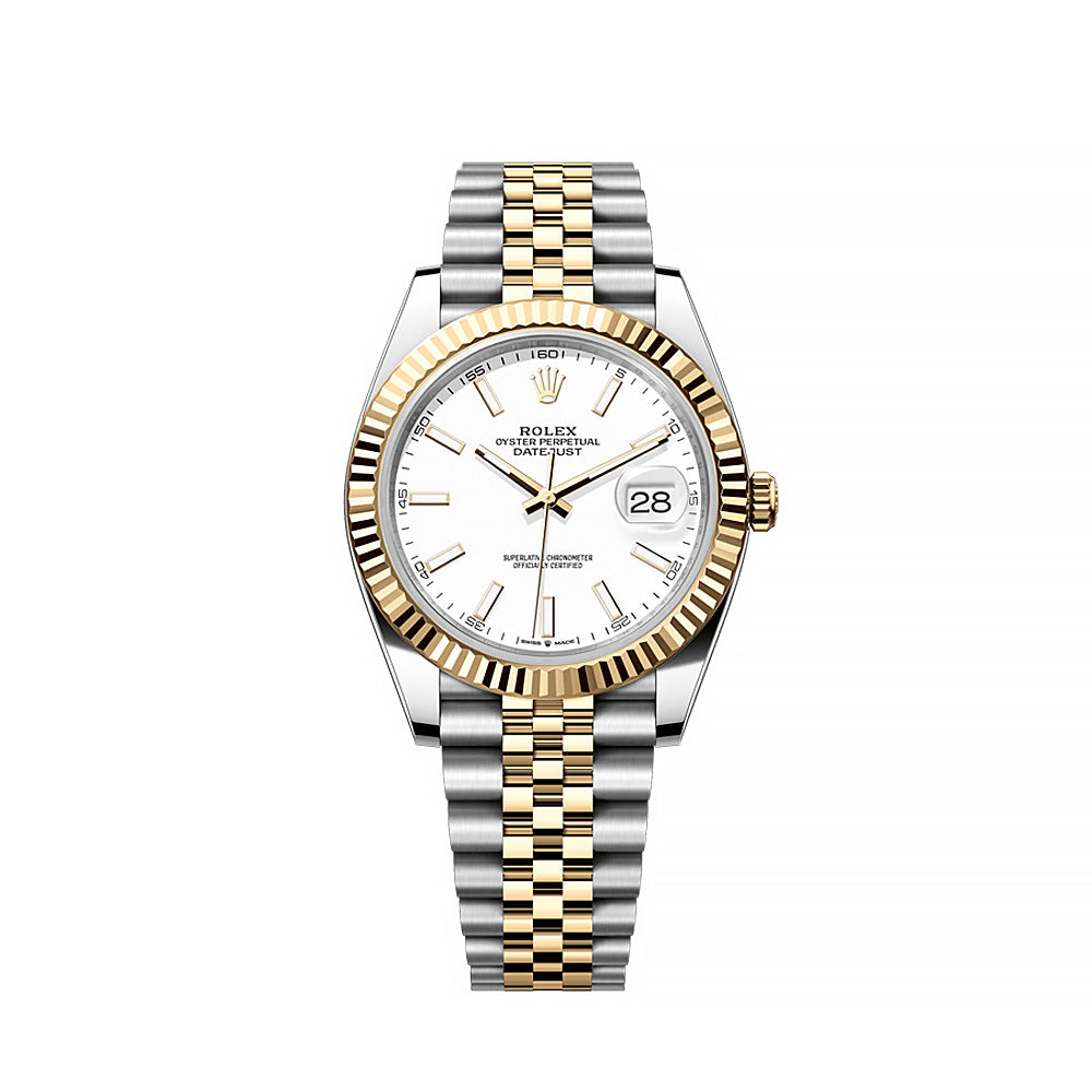 Rolex Datejust 41mm Master Quality Watch – White Dial & Two-Tone Jubilee Bracelet