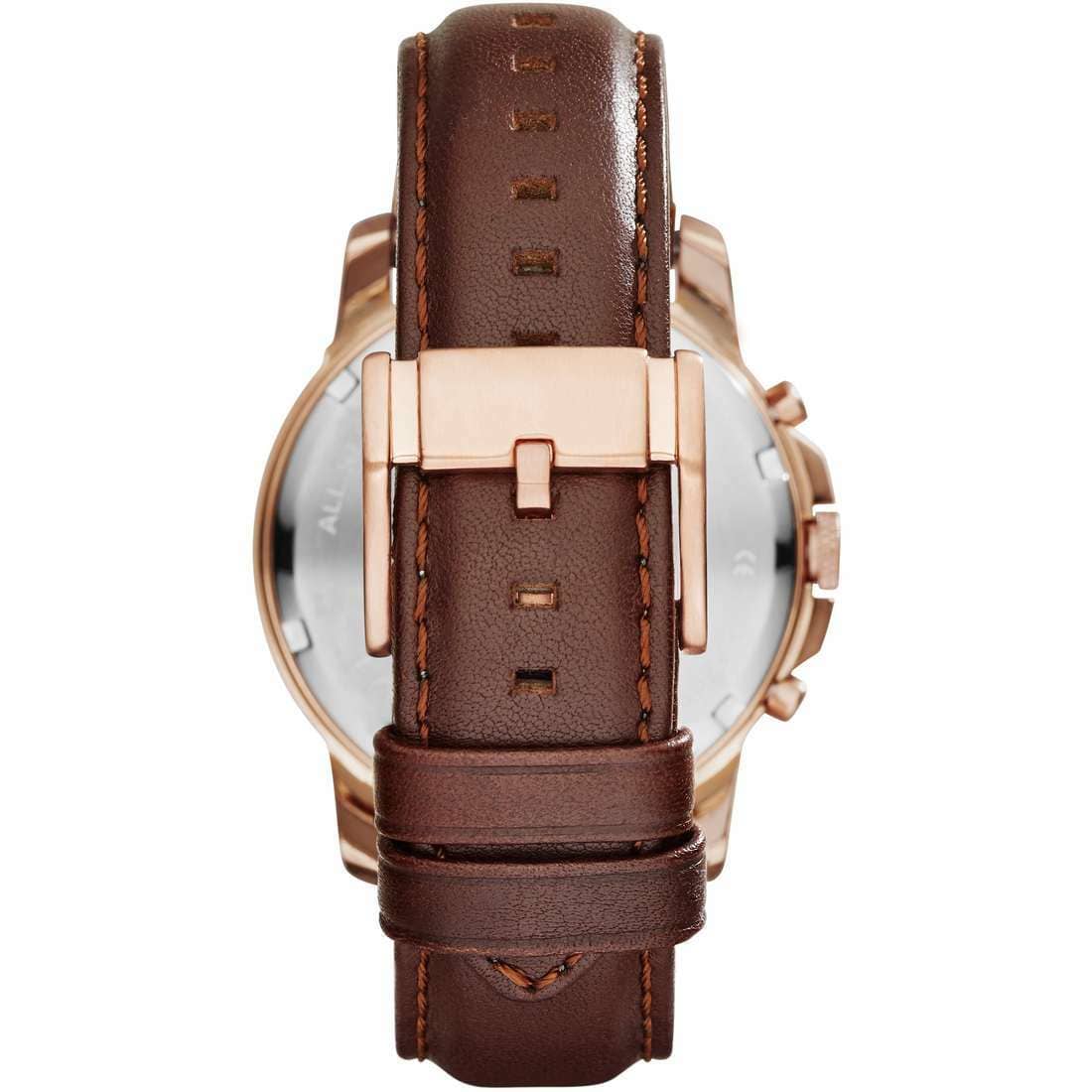 Fossil Grant FS4991 44mm Men’s Chronograph Watch – White Dial & Brown Genuine Leather Strap