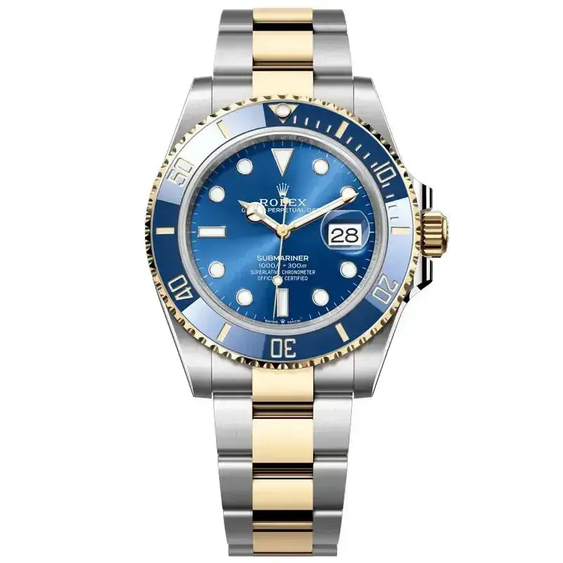 Rolex Submariner Master Quality Watch – Blue Dial & Two-Tone Oyster Bracelet