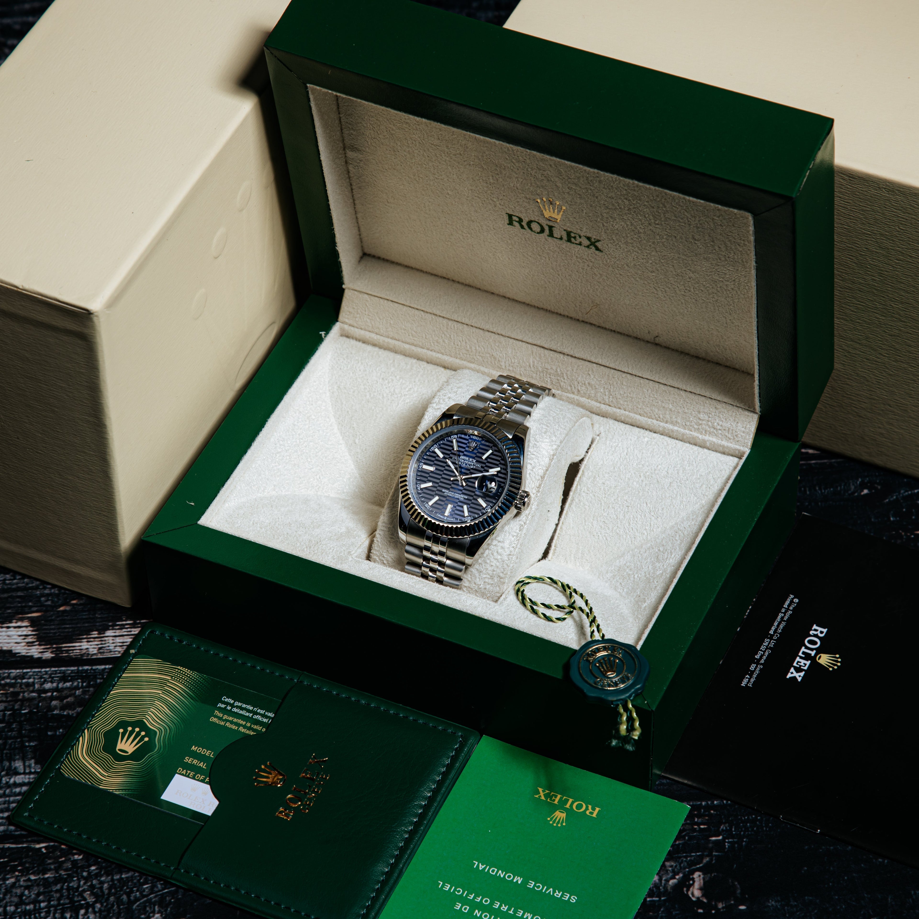 Rolex Datejust 41mm Master Quality Watch – Grey Dial & Stainless Steel Jubilee Bracelet