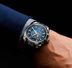 Omega Seamaster Aqua Terra Worldtimer 43mm Master Quality Watch – Dark Blue Dial & Blue Rubber Strap