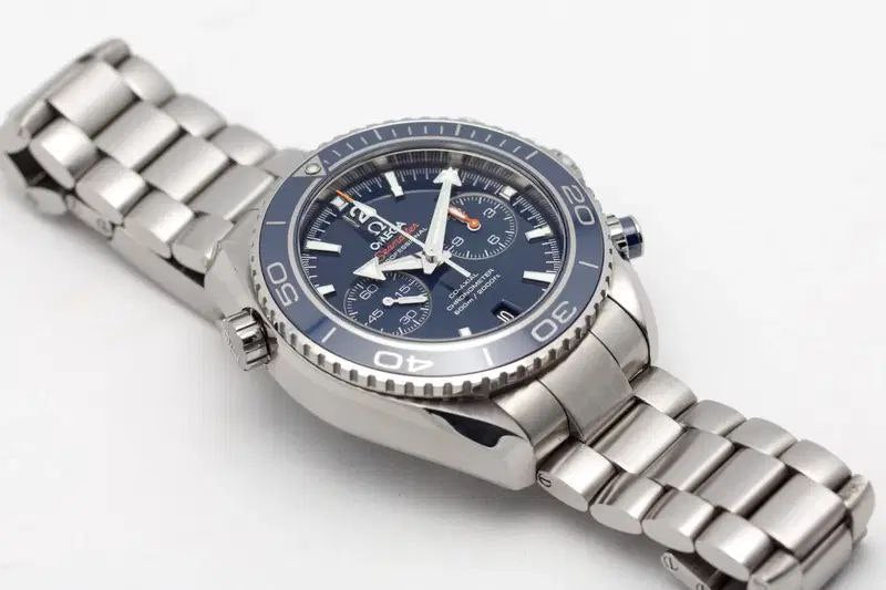 Omega Seamaster 45mm Master Quality Chronograph – Blue Dial, Blue Bezel & Stainless Steel Bracelet