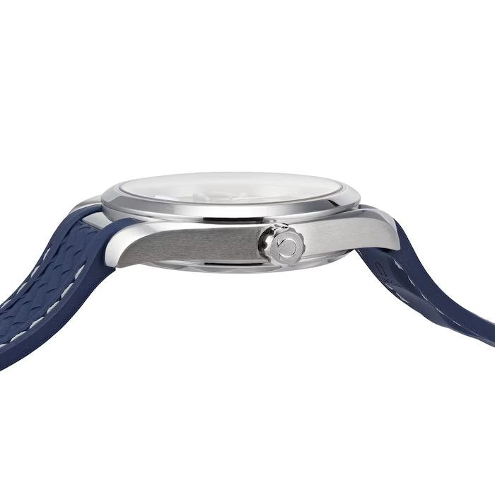 Omega Seamaster 43mm Master Quality Watch – Blue Dial & Blue Rubber Strap