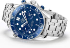 Omega Seamaster Diver 300M 44mm Master Quality Chronograph – Blue Dial & Stainless Steel Bracelet