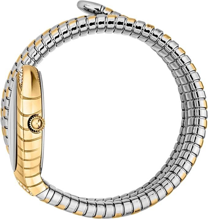 Just Cavalli Signature JC1L248M0055 Women's Quartz Watch – Signature with Silver Stainless Steel Bracelet