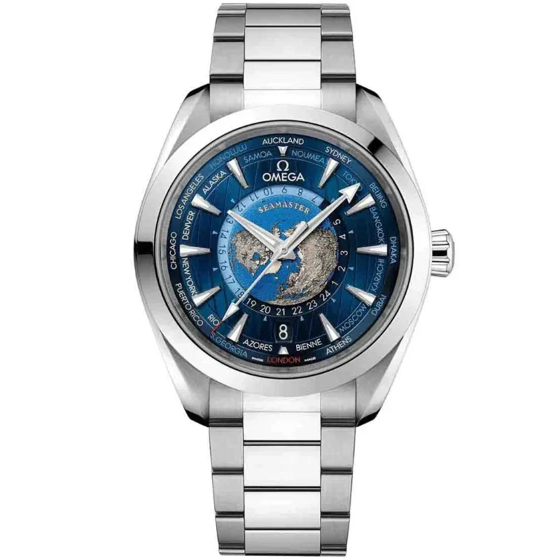 Omega Seamaster Aqua Terra 150M Master Quality Watch – Blue Dial & Stainless Steel Bracelet