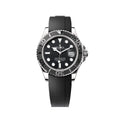 Rolex Yacht-Master II Master Quality Watch – Stainless Steel Case, Black Dial & Oysterflex Rubber Strap