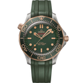 Omega Seamaster Diver 300M 42mm Master Quality Watch – Green Dial & Green Rubber Strap