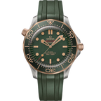 Omega Seamaster Diver 300M 42mm Master Quality Watch – Green Dial & Green Rubber Strap