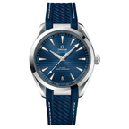 Omega Seamaster 43mm Master Quality Watch – Blue Dial & Blue Rubber Strap