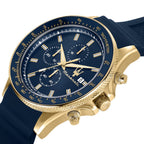 Maserati Sfida R8871640004 44mm Men’s Chronograph Watch – Navy Blue Dial & Blue Rubber Strap