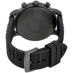 Emporio Armani Luigi AR11024 46mm Men's Chronograph Watch – Black & Black Silicone Strap