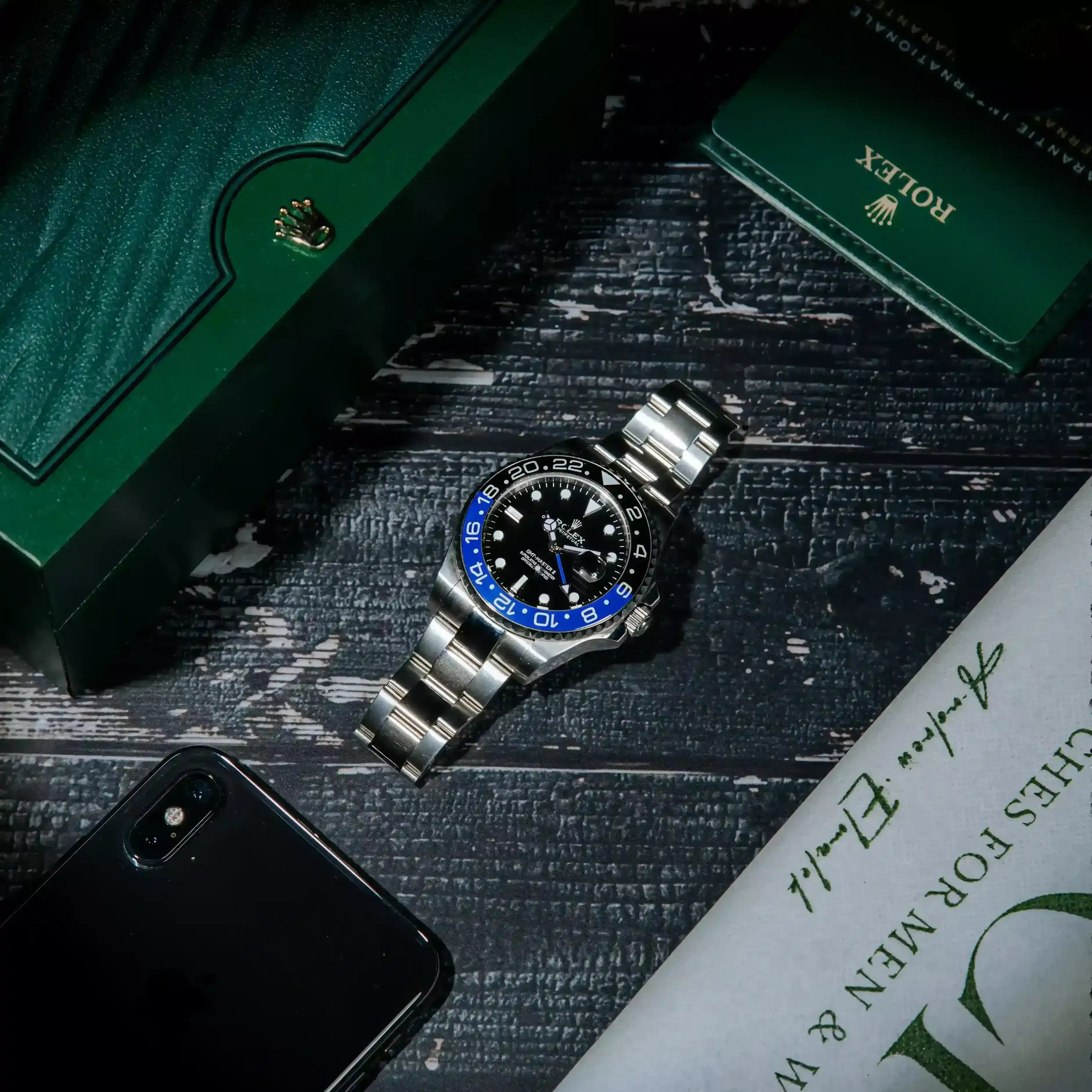 Rolex GMT-Master II “Batman” Master Quality Watch – Black Dial, Blue-Black Bezel & Oyster Bracelet