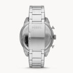 Fossil Bronson FS5710 50mm Men’s Quartz Watch – Black Dial & Silver-tone Stainless Steel Bracelet
