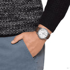 Fossil Grant FS4735 44mm Men’s Chronograph Watch – White Dial & Brown Genuine Leather Strap