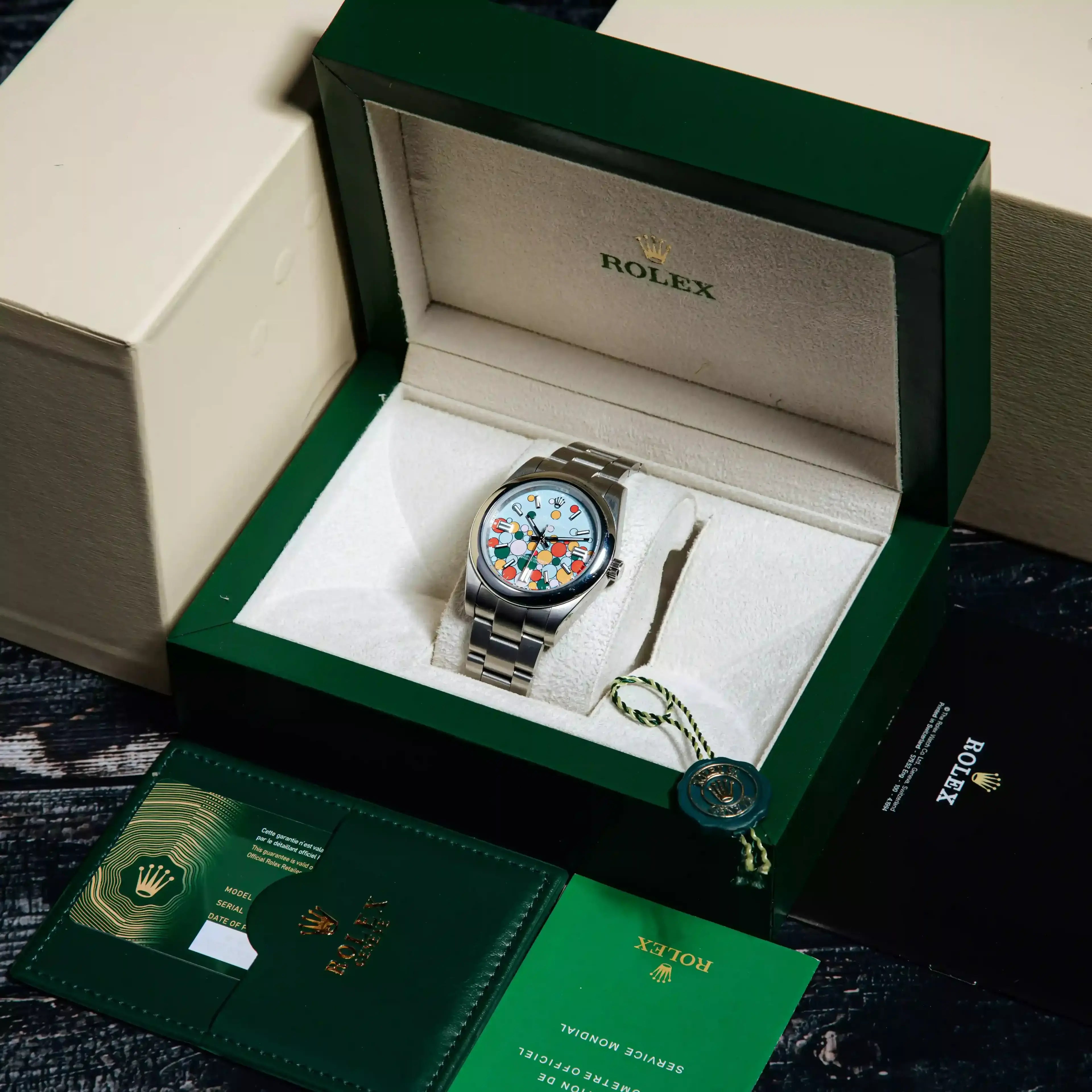 Rolex Oyster Perpetual 41mm Master Quality Watch – Celebration Dial & Stainless Steel Oyster Bracelet