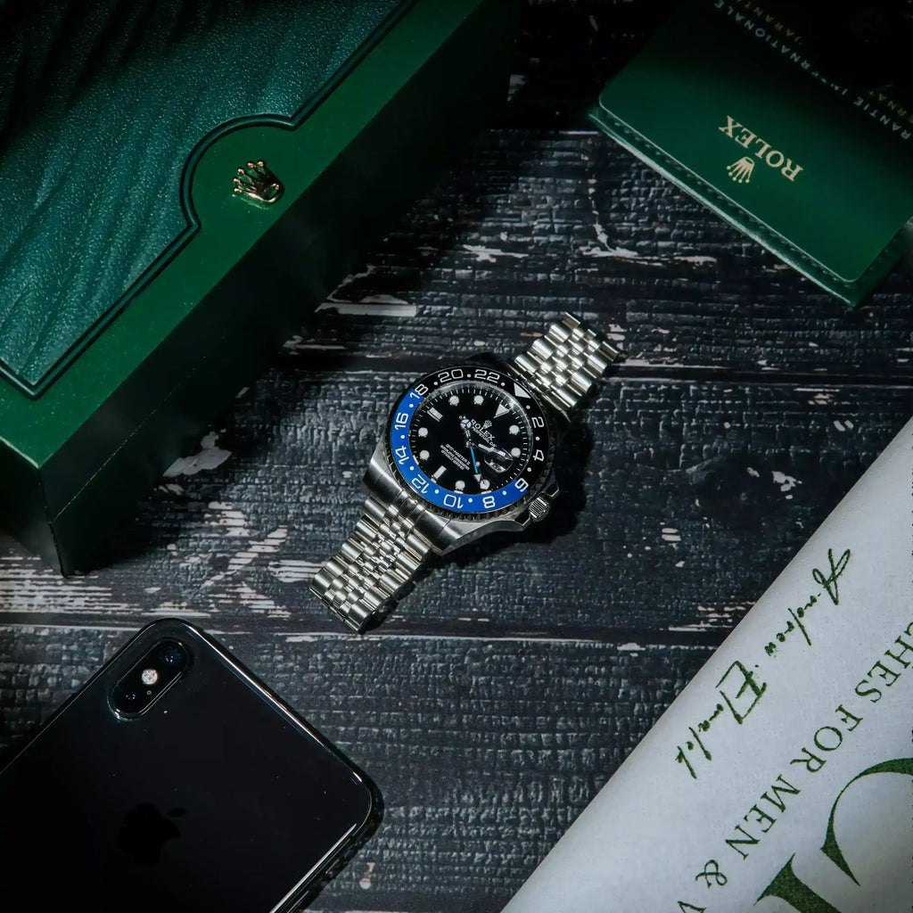 Rolex GMT-Master II “Batgirl” Master Quality Watch – Black Dial, Blue-Black Bezel & Jubilee Bracelet