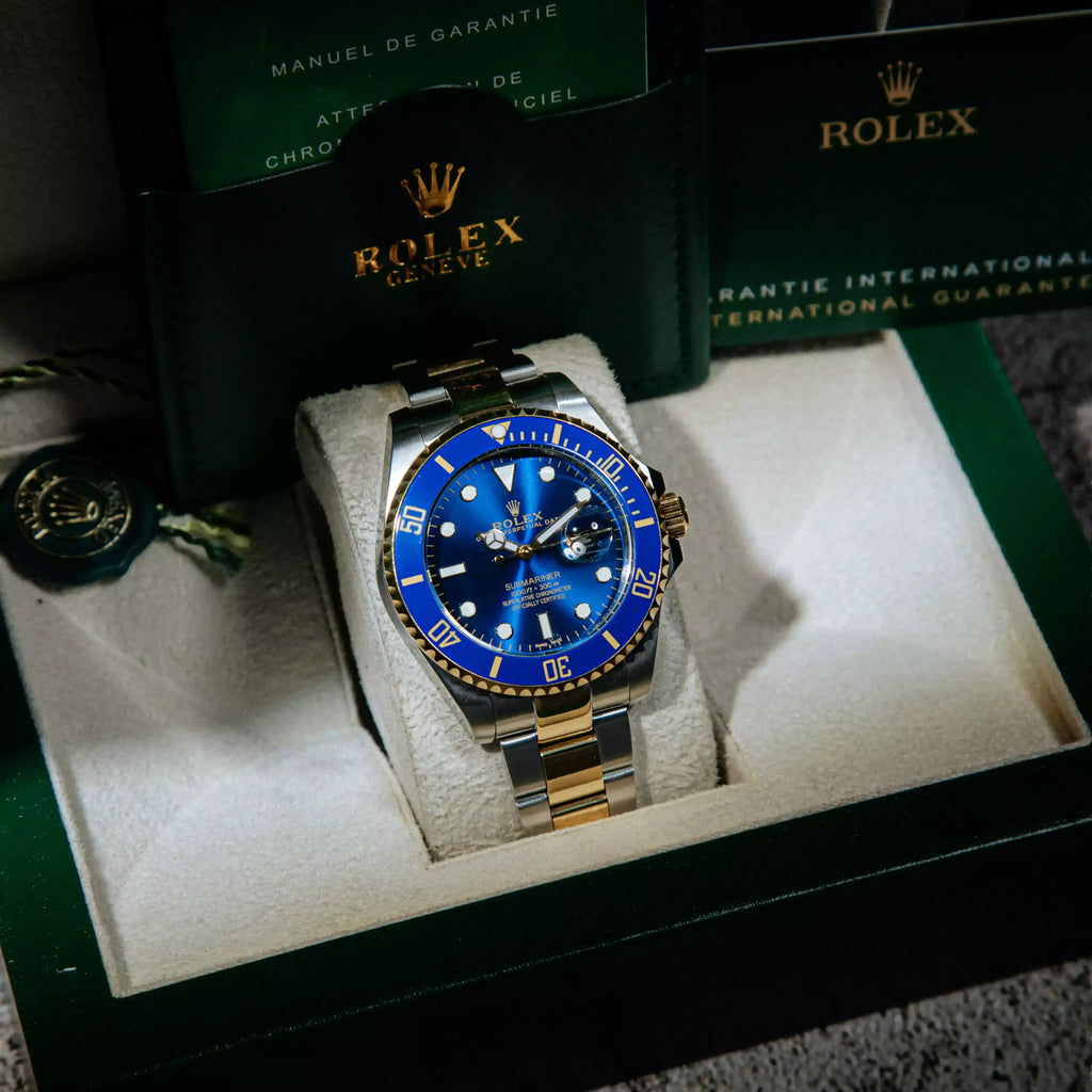 Rolex Submariner Master Quality Watch – Blue Dial & Two-Tone Oyster Bracelet
