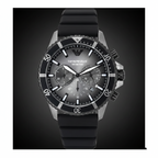 Emporio Armani Diver AR11515 43mm Men's Chronograph Watch – Black & Black Silicone Strap