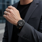 Emporio Armani Luigi AR1895 43mm Men's Chronograph Watch – Black & Black Stainless Steel Bracelet