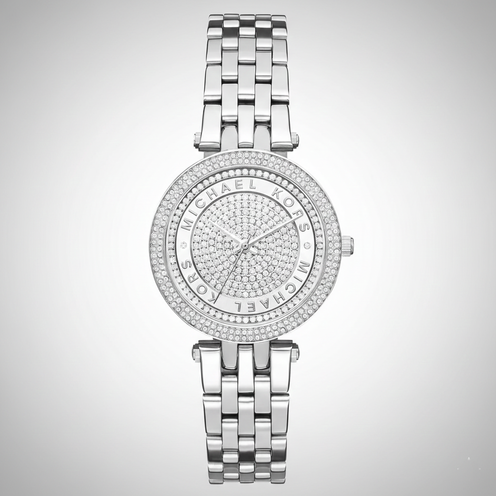 Michael Kors Darci MK3476 33mm Women's Quartz Watch – Silver with Silver Stainless Steel Bracelet