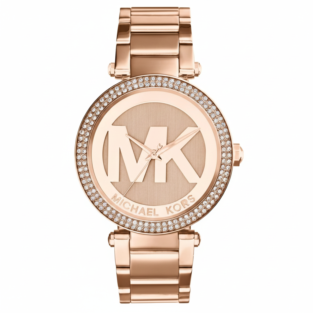 Michael Kors Parker MK5865 39mm Women's Quartz Watch – Sunray Rose Gold with Rose Gold Stainless Steel Bracelet