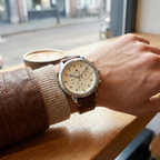 Tommy Hilfiger Signature 1792102 Men's Multi-Function Watch – Beige & Brown Genuine Leather Strap