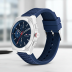 Tommy Hilfiger Connor 1791899 46mm Men's Multi-Function Watch – Blue & Blue Silicone Strap