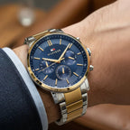 Tommy Hilfiger Signature 1710710 Men's Multi-Function Watch – Blue & Two-Tone Stainless Steel Bracelet