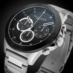 Tommy Hilfiger Harley 1791890 46mm Men's Multi-Function Watch – Black & Silver Stainless Steel Bracelet