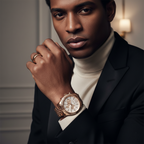 Michael Kors Lexington MK8580 45mm Men's Chronograph Watch – Rose Gold Crystal-Set & Rose Gold-Tone Stainless Steel Bracelet